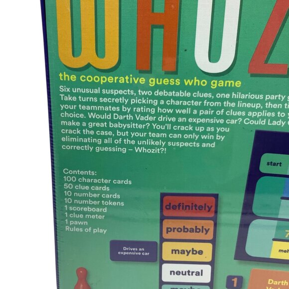 Gamewright Whozit? Cooperative Guess Who Game Ages 10+ Sealed Box NEW - Picture 5 of 7